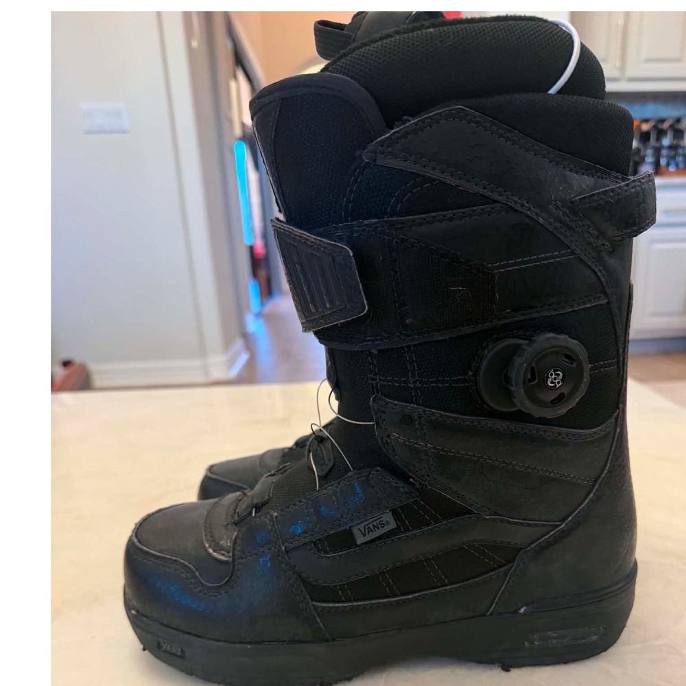 Vans Snowboard Boots Black BOA Lacing System Power Strap Mens Snowboarding